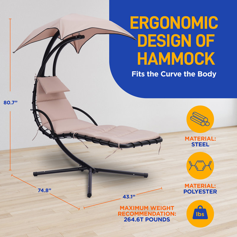 Chaise longue avec support Gordie