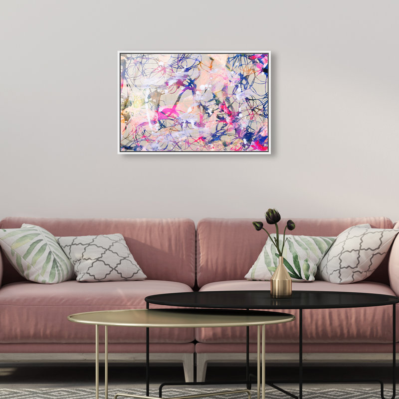 Jungle Walk Canvas Abstract Print by Oliver Gal, Black Frame, 15 x 10, 11"H x 16"W, Acrylic Glass