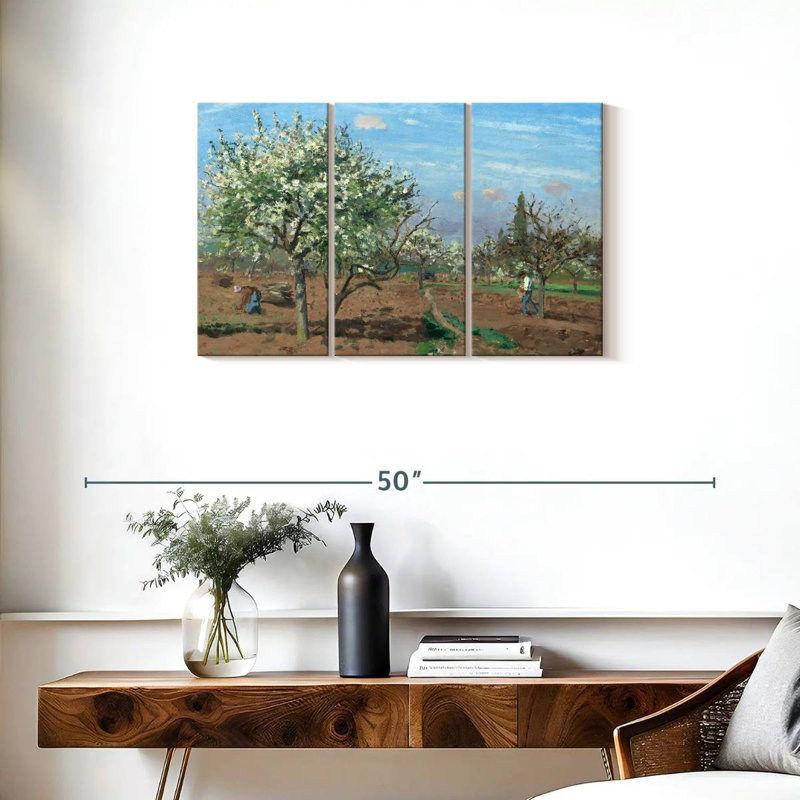 Alvord verger en fleurs Louveciennes 1872, H 20 po x l 33 po
