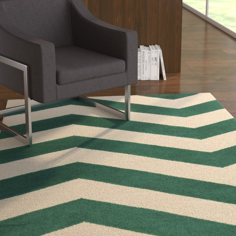 Asencio Wool Chevron Indoor Rug, Rectangle 8' x 11'