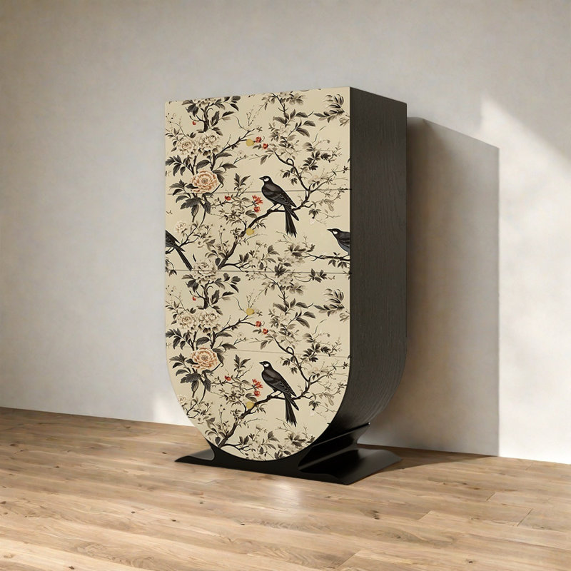 Commode à 4 tiroirs style chinois