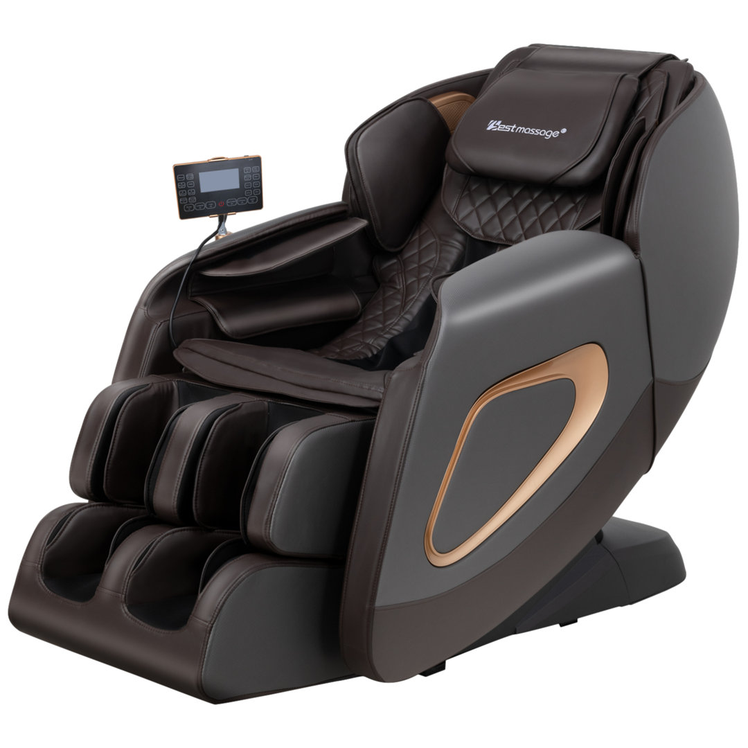 Faux Leather Reclining Heated Massage Chair BestMassage Leather 