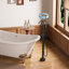 Robinet de baignoire monocommande à fixation au sol avec douche à main et inverseur, robinet thermostatique d'extérieur / intérieur moderne-128592466