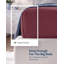 Drap-housse Utopia Bedding King - Drap de dessous - Poche profonde - Microfibre douce - Résistant au rétrécissement et à la décoloration - Entretien facile - 1 drap-housse seulement (Bordeaux)-135979963-135979972-135979981