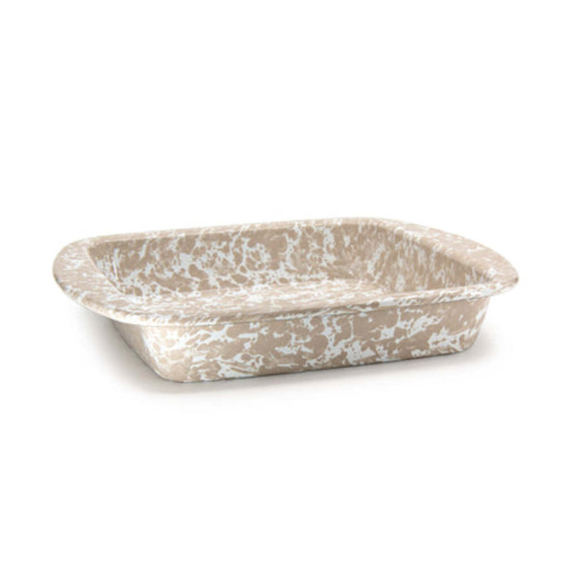 Black Swirl Brownie Pan, Taupe Swirl