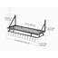 Metal Rectangle Wall Mounted Pot Rack