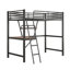 Lit en bois et panneau de fibres à densité moyenne avec bureau et tablette Loft-21230398-21230396