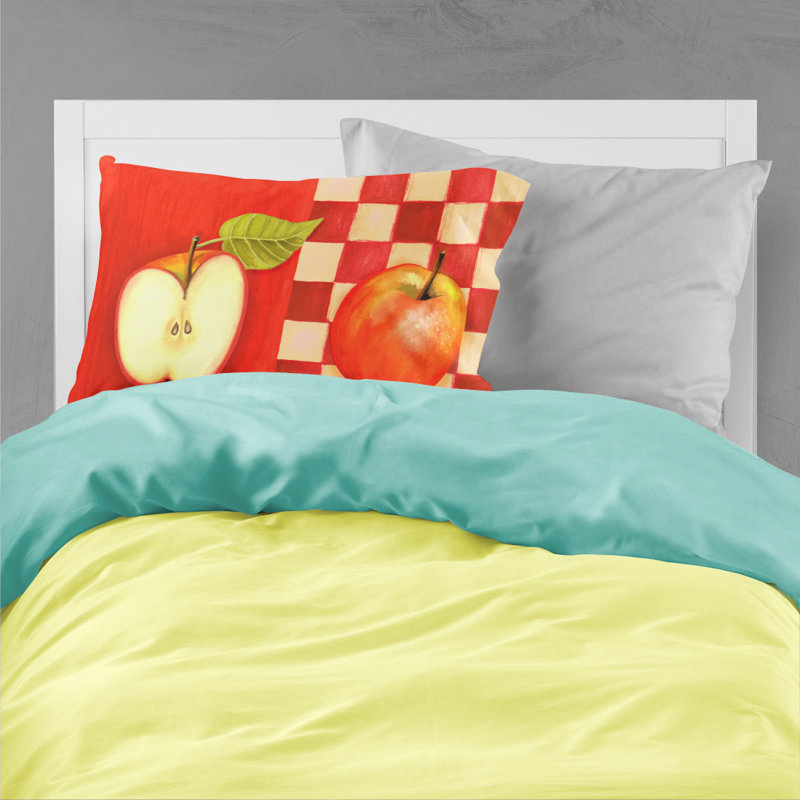 Taie d’oreiller géométrique pomme