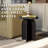 Modern Solid Wood Round End Table with Fluted Pedestal Base, Black Finish