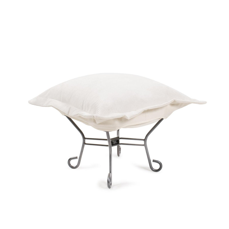 Repose-pieds Palvinder Puff Pana, Blanc