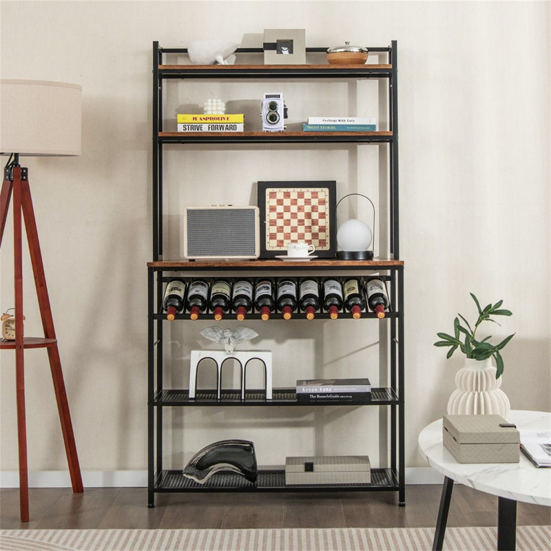 6-Tier Kitchen Baker’s Rack with Wine Storage