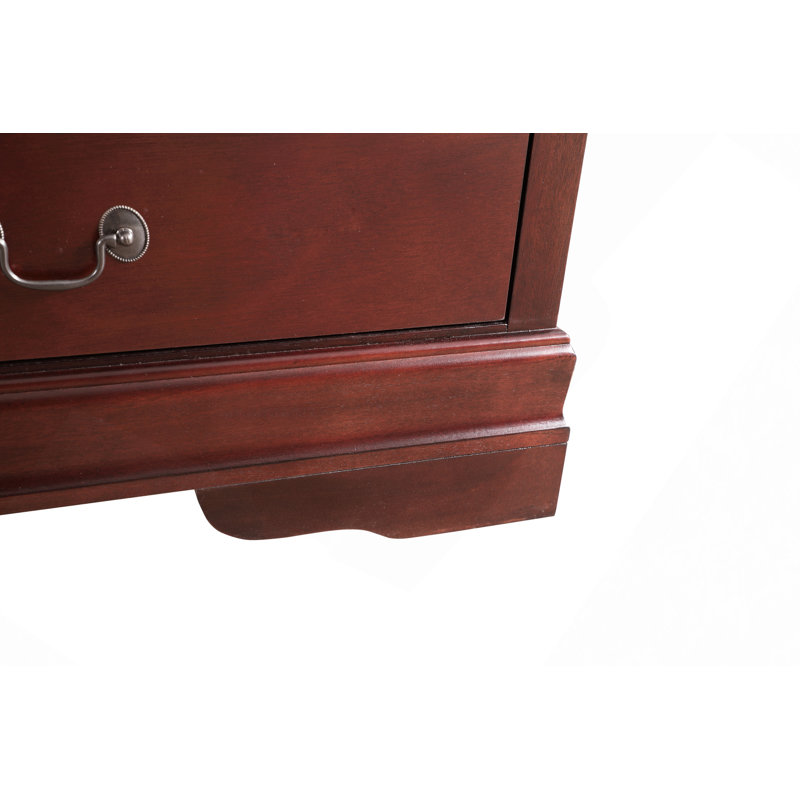 Commode à tiroirs, commode Louisphillipe, Cerise / blanc