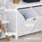 Tilt-Out Laundry Sorter Bathroom Cabinet, White-1486046016