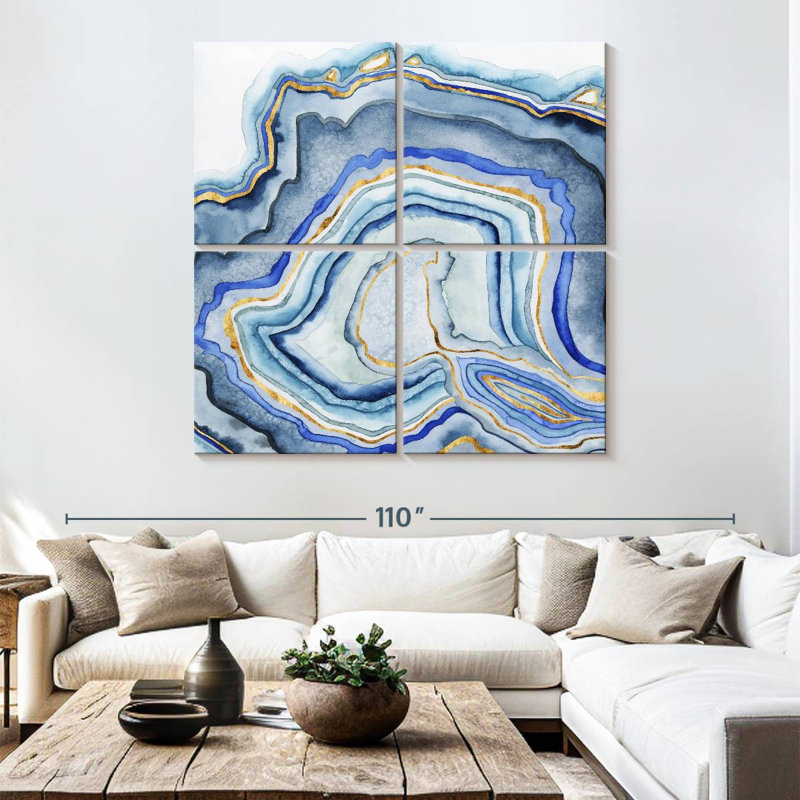 Agate de cobalt I, H 74 po x l 74 po