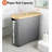 Foldable Toilet Paper Storage Basket With Lid And Handle, Multi-Purpose Bathroom Organizer For Rolls, Towels, And Accessories