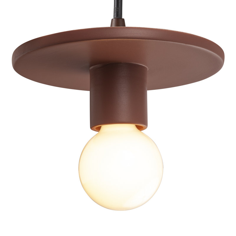 Luminaire suspendu à 1 lumière Leni, Argile Canyon, Bronze foncé