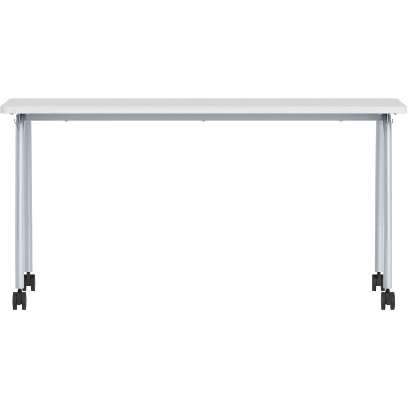 Table de formation avec roulettes, H 59 po x l 23,63 po x P 23,63 po, gris