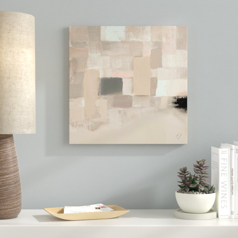 «Cream Voluminous I» par Lanie Loreth, reproduction sur toile, H 18 po x l 18 po x P 1 po, Toile tendue