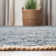 Zeitler Hand Woven Cotton Solid Color Rug in Gray/Natural
