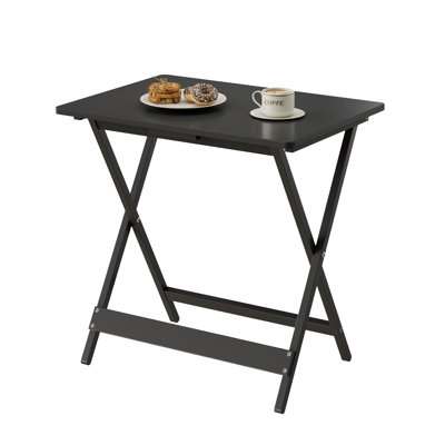 Bureau pliable en bois de pin, table de travail pliable pour ordinateur portable, poste d'écriture portatif facile à assembler en 15 minutes, table de bout encastrable peu encombrante