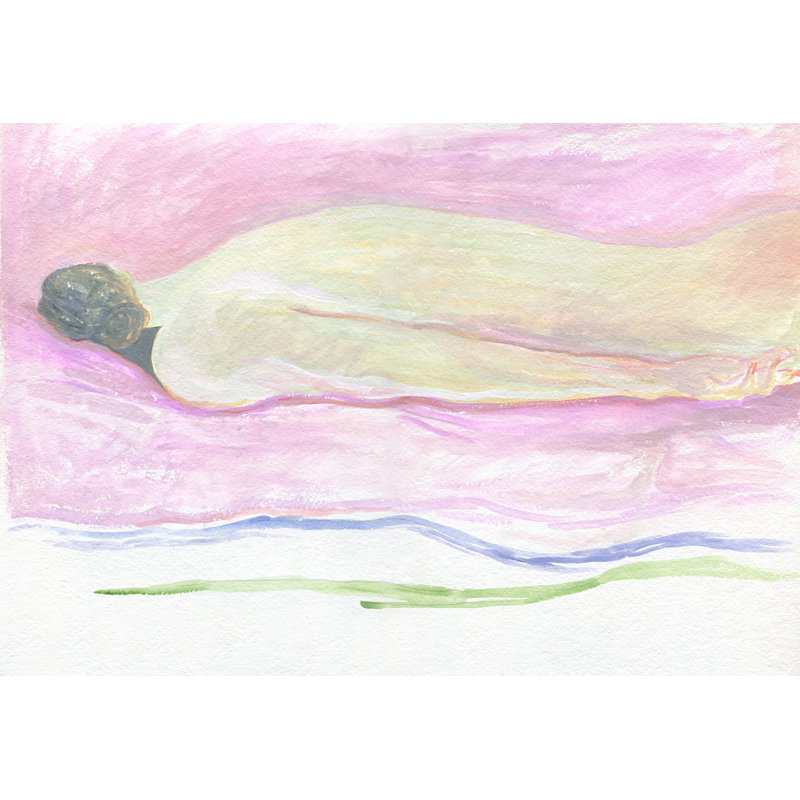 «Soft Reverie», reproduction de peinture à l'huile sur toile tendue, H 32 po x l 48 po x P 1,5 po