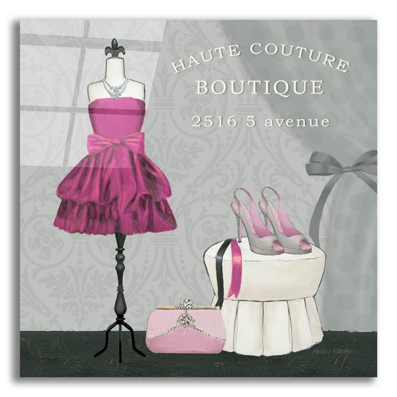 «Dress Fitting Boutique Sq II» par Marco Fabiano, art mural en verre acrylique