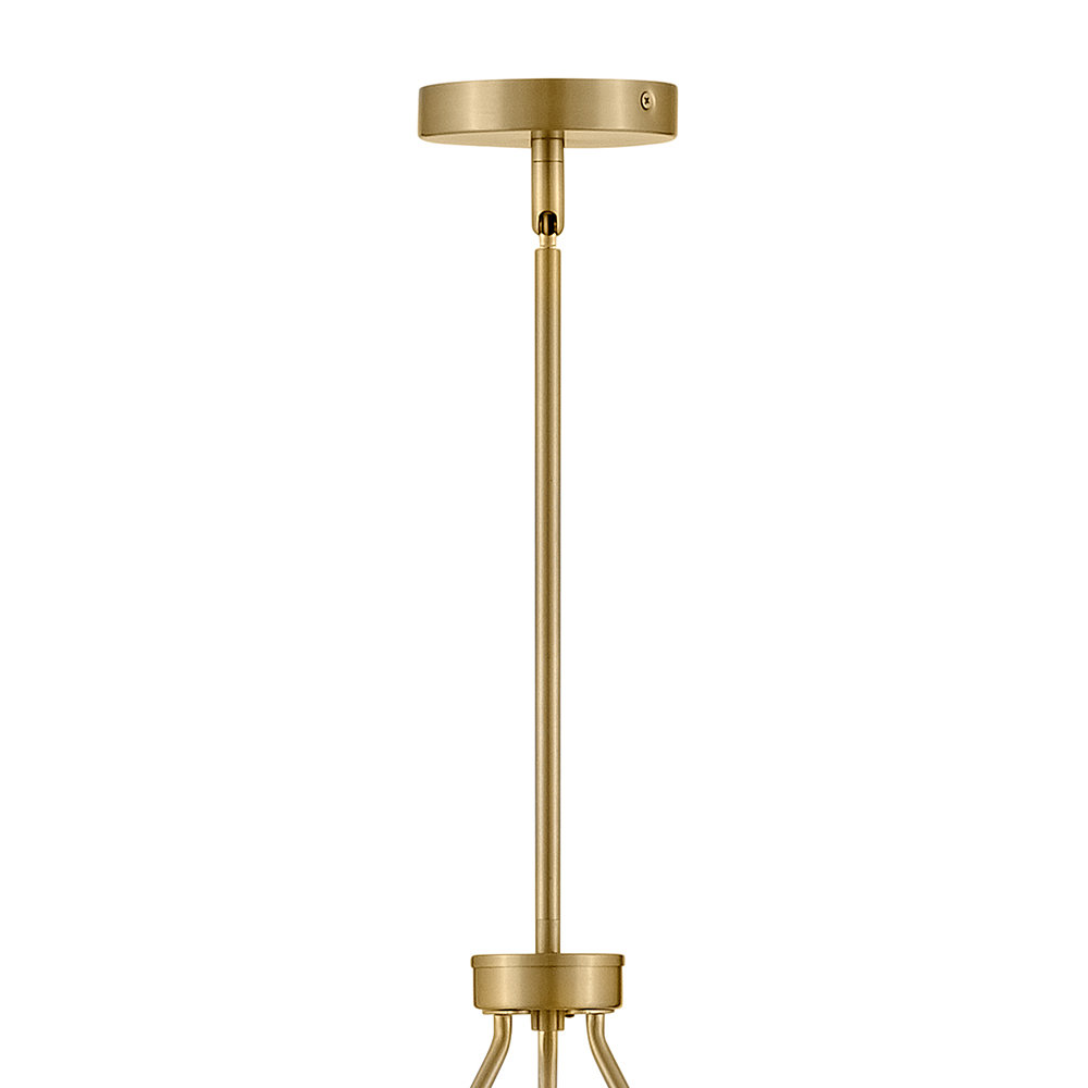 Carolee Chandelier, Lacquered Brass