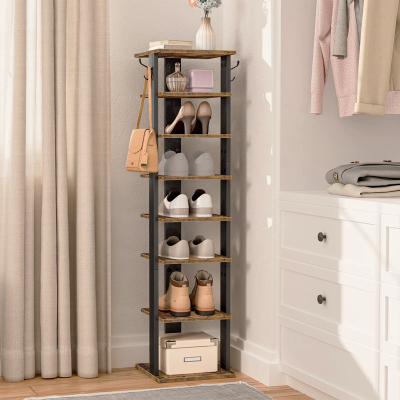 foter tall skinny shoe shelf
