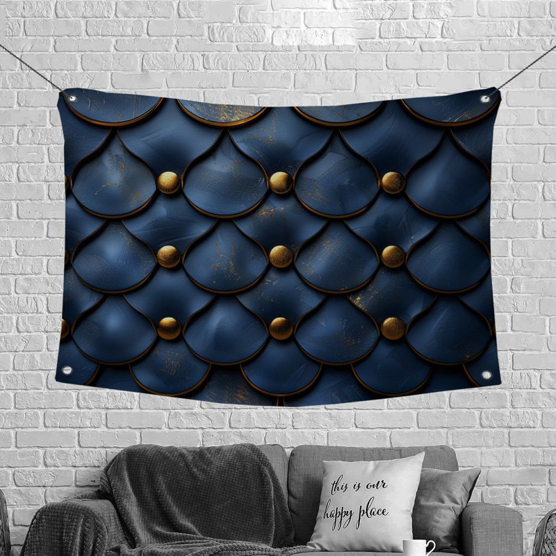 Tapisserie en microfibre, H 68 po x l 80 po