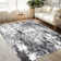 Modern Abstract Machine Washable Rug Stain Resistant Easy Cleaning Indoor Carpet With Non-Slip Backing Low Pile Floor Cover Non Shedding Folding Throw Carpet For Home Decor