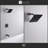 Rift Collection Shower System: 8" Square Rain Shower Head, Tub Spout, & Rough-in Valve Included - Matte Black-47489198