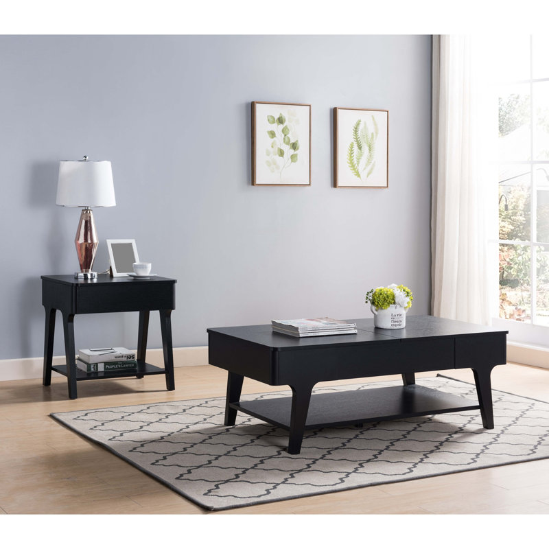 Table basse Mischelle, Noir