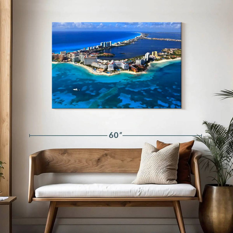Vue aérienne de Ravi Cancun, H 30 po x l 45 po