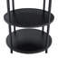Ensemble de salle à manger élégant en bois et métal avec rangement double couche-104919535