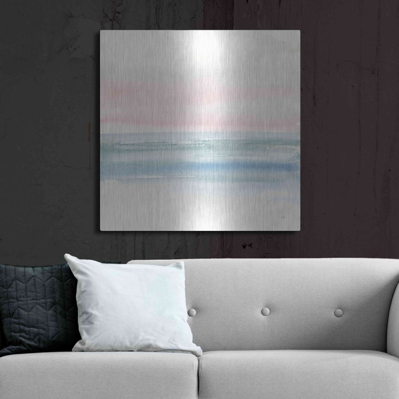 Brayden Studio «Pink Fog II» par Chris Paschke, art mural en métal, H 36 po x l 36 po