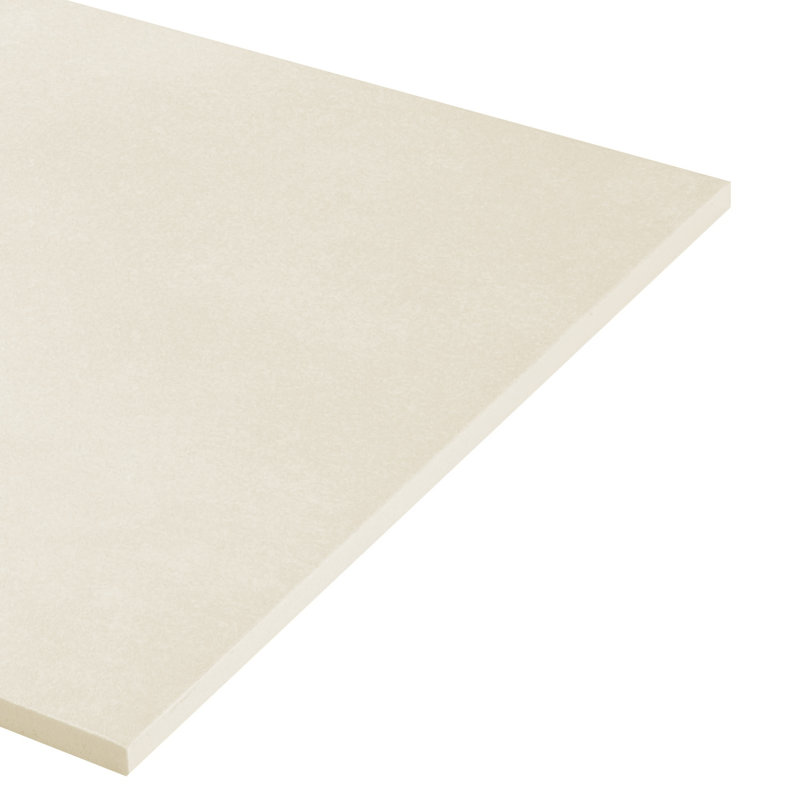 Literary License 12'' W x 24'' L Porcelain Concrete Look Singular Tile, Bone