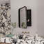 Armoire à pharmacie encastrée en métal noir 16 x 24 po avec miroir-2097737003