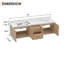 Meuble-lavabo double 72 po avec comptoir double Derrickson