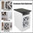 Farmhouse End Table With Charging Station, 15.4'' Rustic Nightstand With Barn Door & Adjustable Shelf, Wooden Sofa Side Table With 3-Tier Storage For Living Room, Bedroom, White
