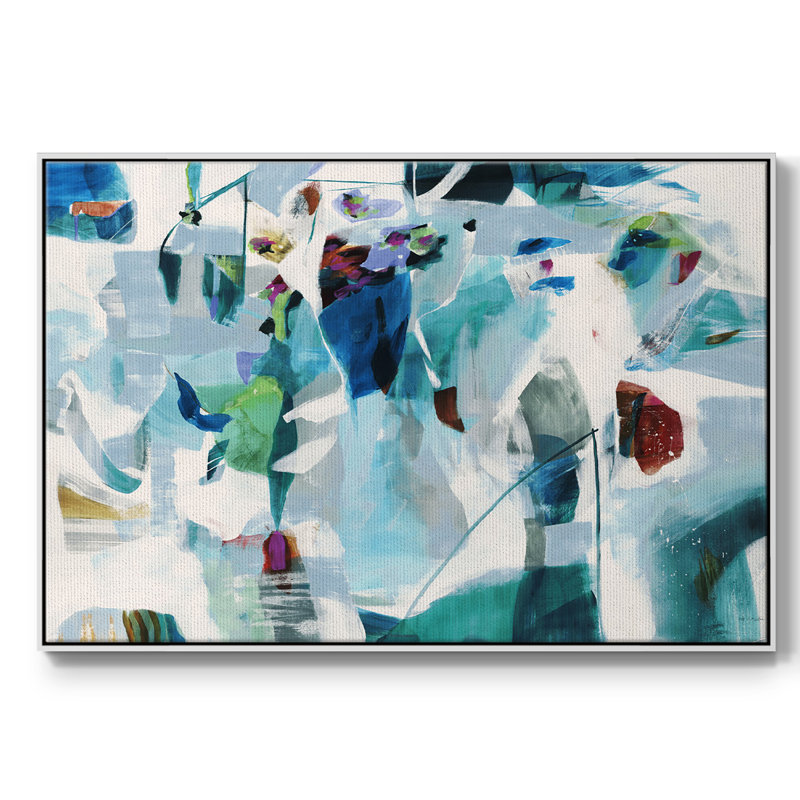 " The Things I Knew ", 25" H x 37" W x 2" D, Natural Floater Framed Canvas