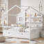 Lit simple avec rideaux, tiroirs de rangement et garde-corps Kids-131451570-131451571