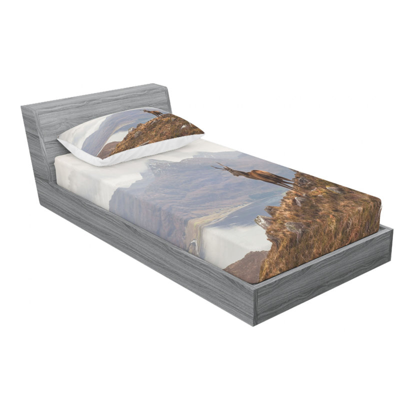 Microfiber Sheet Set, Twin XL Sheet Set with Fitted Sheet