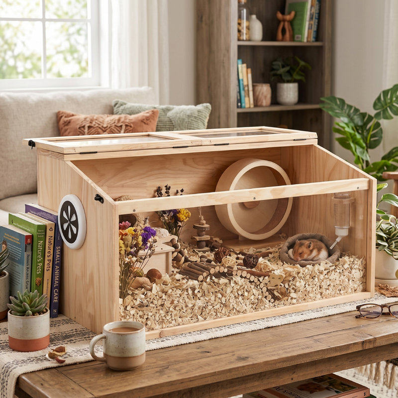 Hamster Cage, Rat Cage, Pet Mouse Cages,Portable Hamster House For Rats, Small Animal Hutch