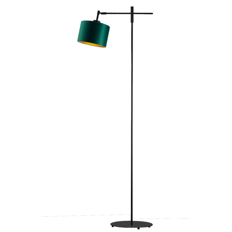 Brendi 145cm Swing Arm Floor Lamp, Green, Black