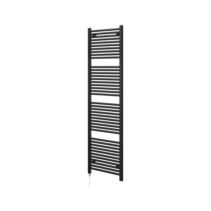 Straight Towel Rail Heated Towel Rails, Matte Black