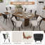 Chaises de salle à manger rembourrées Modern Rattan-528386021-528386019