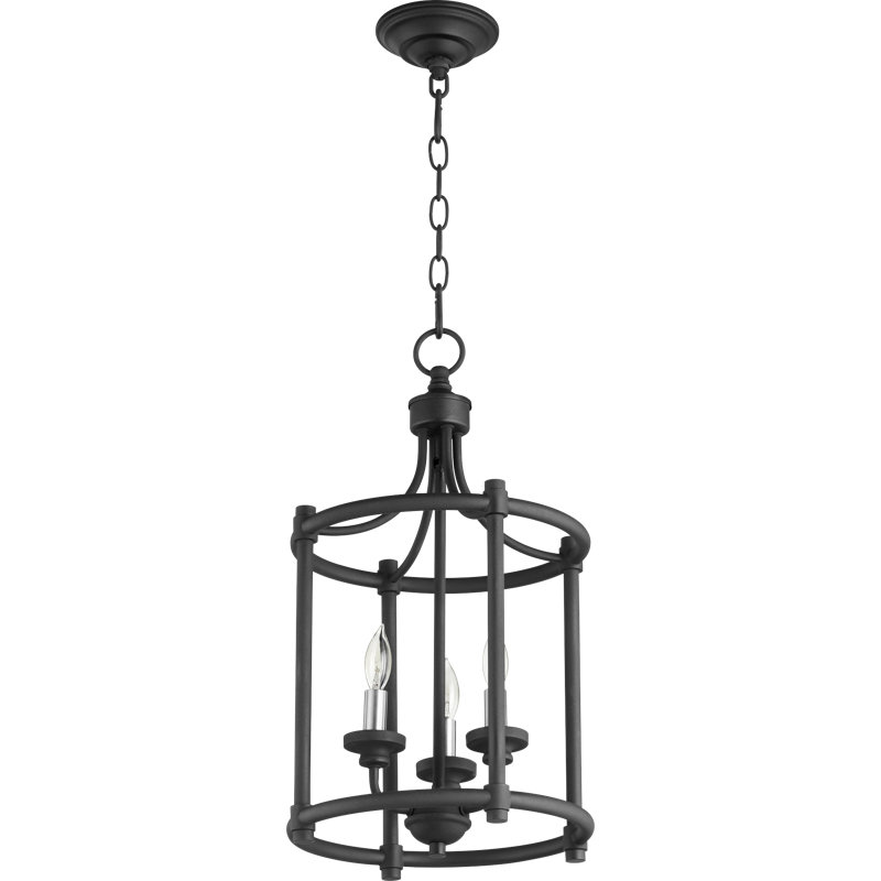 Luminaire tambour suspendu 3 lumières lanterne Stephany