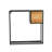 Metal Wall Shelf with Wood Box