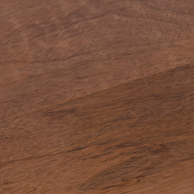 Table basse avec rangement en bois massif Ardentown, Noyer