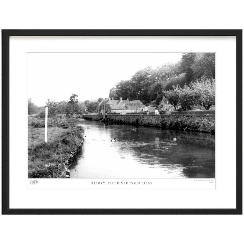 Bibury, The River Coln C1965 by Francis Frith - Single Picture Frame Print, 40cm H x 50cm W x 2.3cm D